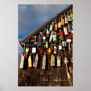 Póster EE. UU., Massachusetts, Gloucester, Boyas de lango
