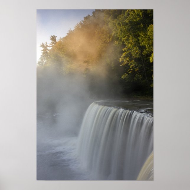 Póster EE. UU., Michigan, Península Superior. Amanecer de (Frente)