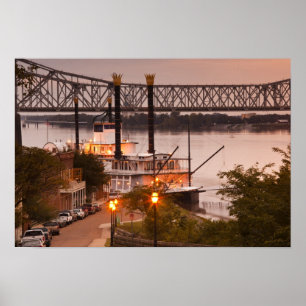 Póster EE. UU., Mississippi, Natchez. Natchez Under the