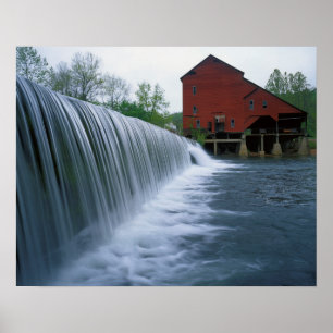 Póster EE. UU., Missouri, Condado de Ozark, Rockbridge Mi