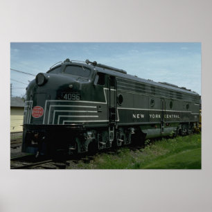 Póster EE.UU., New York Central EMD E8 diesel para pasaje