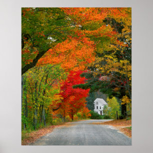 Póster EE. UU., Nueva Inglaterra, New Hampshire, Andover