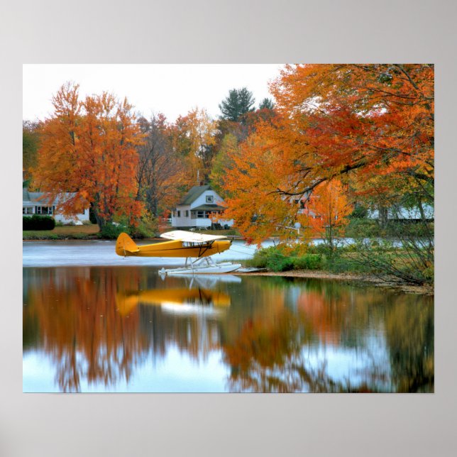 Póster EE.UU., Nueva Inglaterra, New Hampshire. Plano flo (Frente)