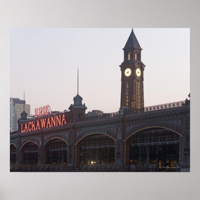 Póster EE.UU., Nueva Jersey, Hoboken, antigua estación de (Frente)