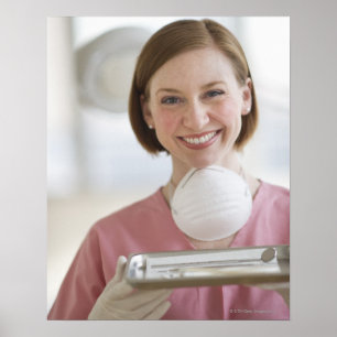 Póster EE.UU., Nueva Jersey, Jersey City, asistente denta