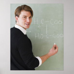 Póster EE.UU., Nueva Jersey, Jersey City, joven profesor