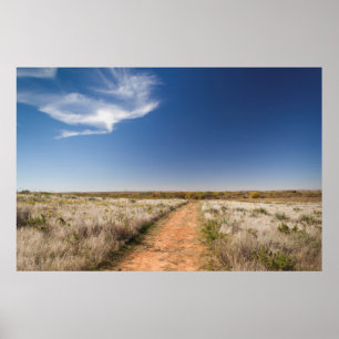 Póster EE.UU., Oklahoma, pastizales nacionales Black Kett