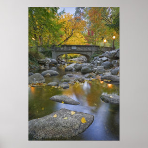 Póster EE.UU., Oregón, Ashland, Lithia Park. Otoño