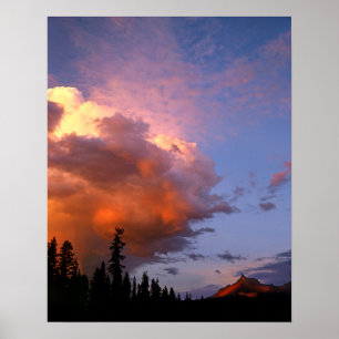 Póster EE. UU., Oregón, Bosque Nacional Umpqua. Tormenta 