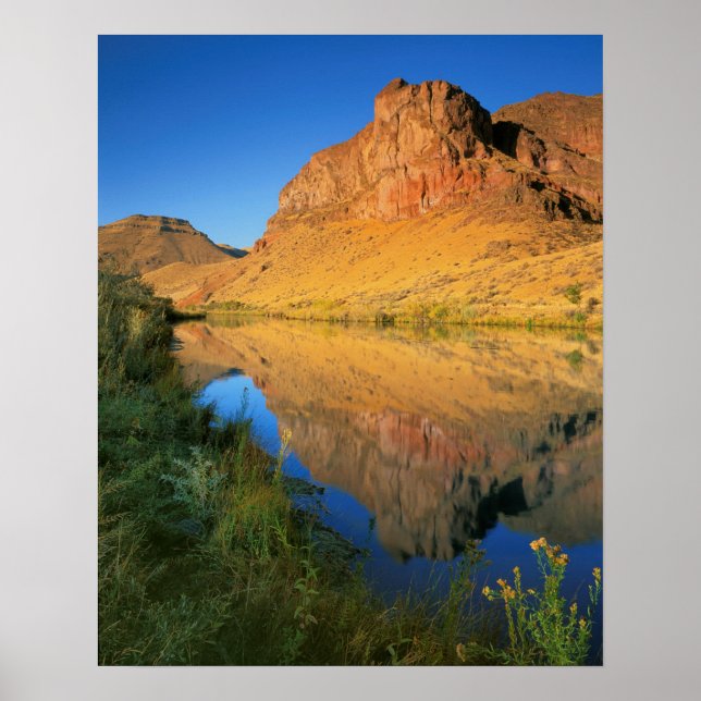 Póster EE. UU., Oregón, cañón del río Owyhee (Frente)