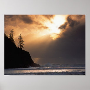 Póster EE.UU., Oregon, cerca del Parque Estatal Oswald We