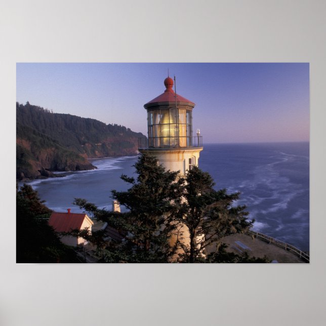 Póster EE. UU., Oregón, Faro de Heceta Head, (Frente)