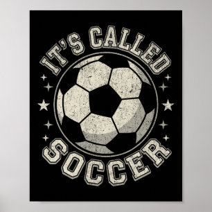 Póster EE. UU. Se Llama Fútbol No Fútbol Divertido Afligi