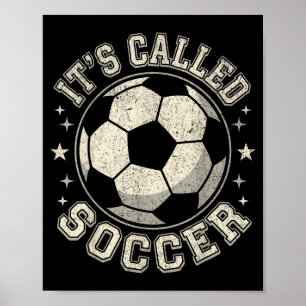 Póster EE. UU. Se Llama Fútbol No Fútbol Divertido Angust
