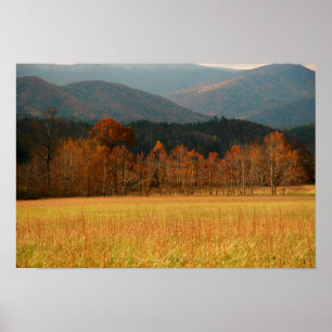 Póster EE.UU., Tennessee. Cades Cove En La Montaña Humean