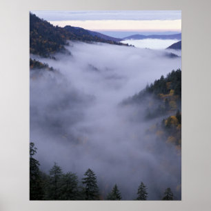 Póster EE. UU., Tennessee. Parque Nacional Grandes Montañ