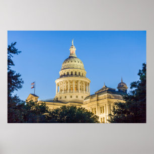 Póster EE. UU., Texas, Austin. Edificio del Capitolio (18