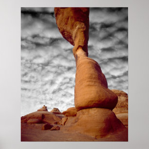 Póster EE. UU., Utah, Parque Nacional Arches. Porción de