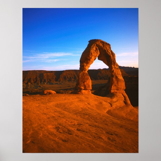 Póster EE. UU., Utah, Parque Nacional Arcos, Arco Delicad (Frente)