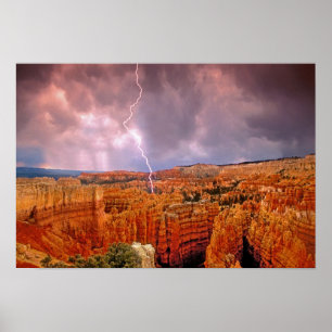 Póster EE. UU., Utah, Parque Nacional Bryce Canyon.