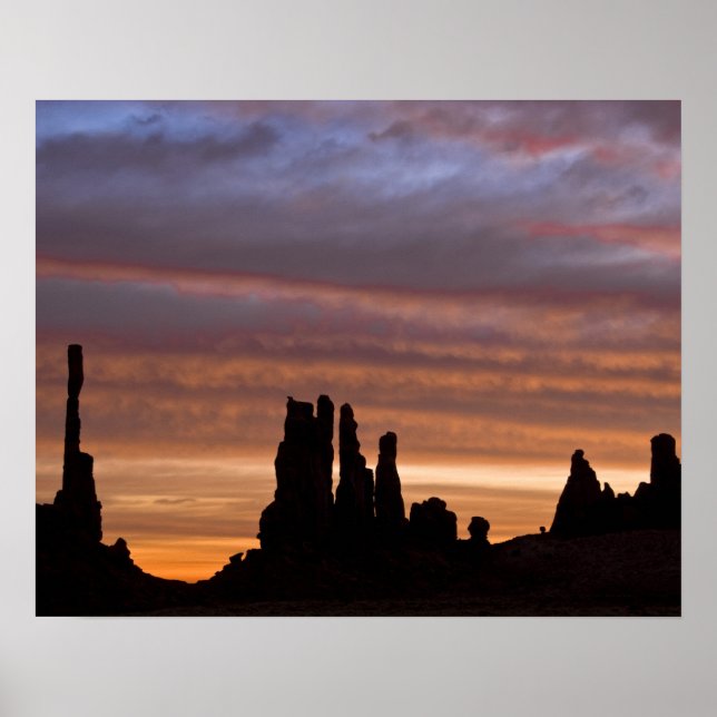 Póster EE. UU., Utah, Parque Nacional Monument Valley. 2 (Frente)