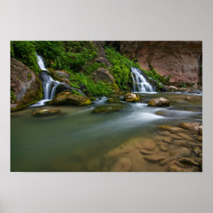 Póster EE. UU., Utah, Parque Nacional Zion. El Virgen