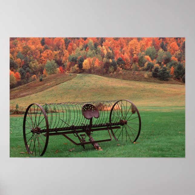 Póster EE. UU., Vermont, Granja. (Frente)