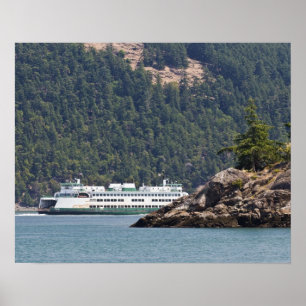 Póster EE. UU., WA. Washington State Ferries