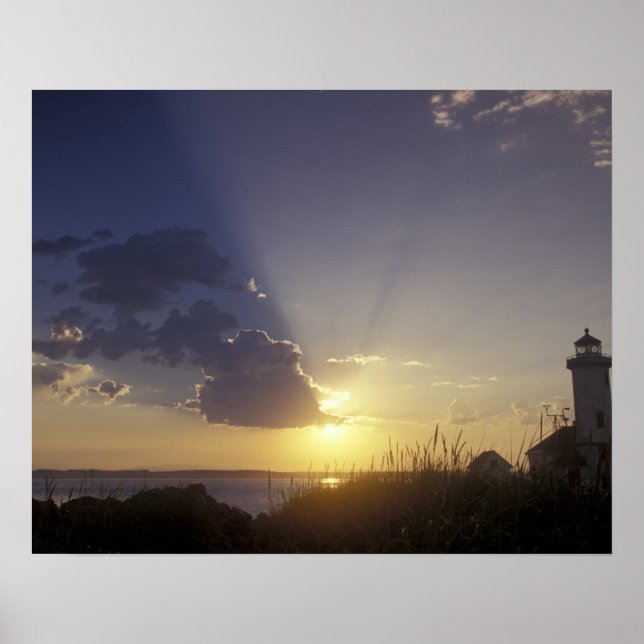 Póster EE. UU., Washington, cerca de Port Townsend. Punto (Frente)