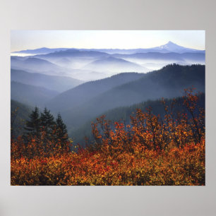 Póster EE. UU., Washington, Columbia River Gorge National