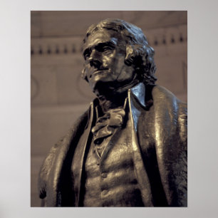 Póster EE. UU., Washington D. C. Monumento a Thomas Jeffe