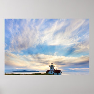 Póster EE. UU., Washington, Islas San Juan. Atardecer 2