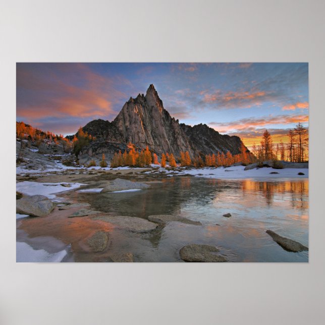 Póster EE. UU., Washington, Montañas Cascade. Prusik (Frente)