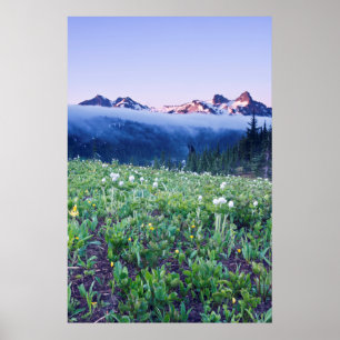 Póster EE. UU., Washington, Parque Nacional Mt. Rainier 4