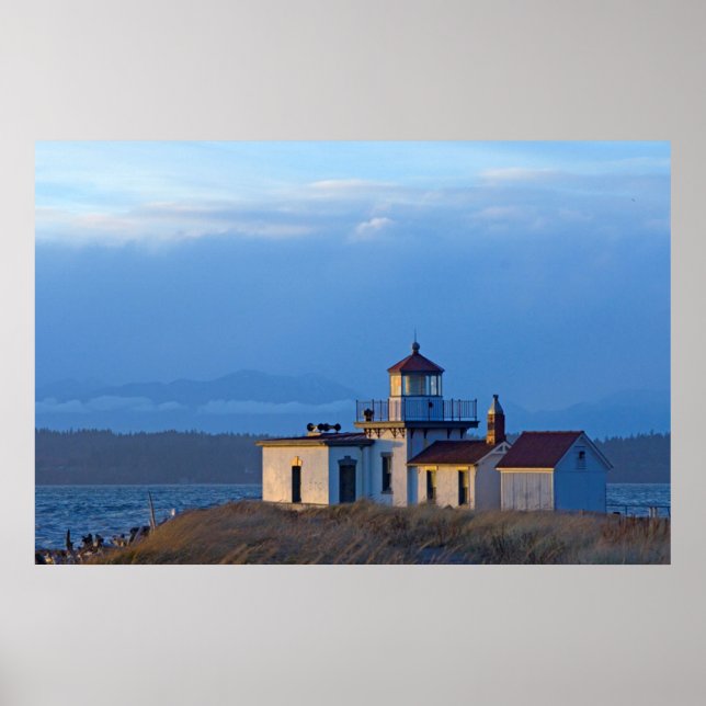 Póster EE.UU., Washington, Seattle, Puget Sound (Frente)