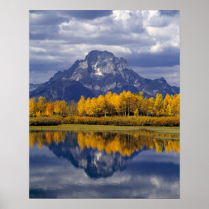 Póster EE. UU., Wyoming, Parque Nacional Grand Teton. Con