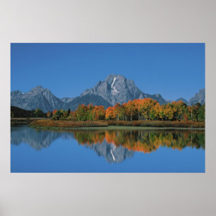 Póster EE. UU., Wyoming, Parque Nacional Grand Tetons en