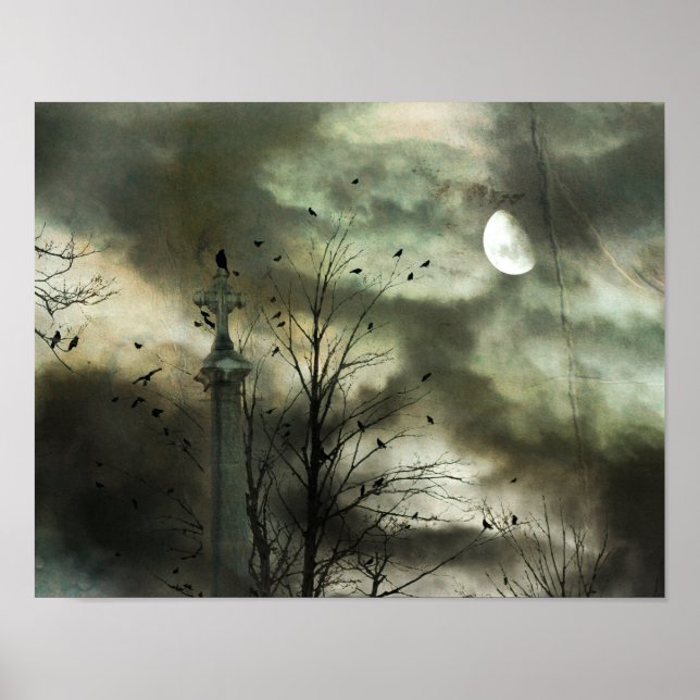 Póster Eerie Crow Moon (Frente)