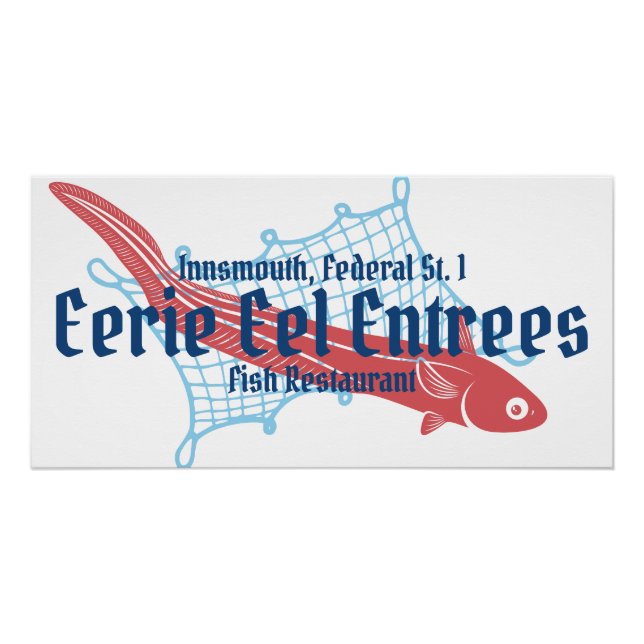 Póster Eerie Eel Entree Innsmouth Fish Restaurantes (Anverso)