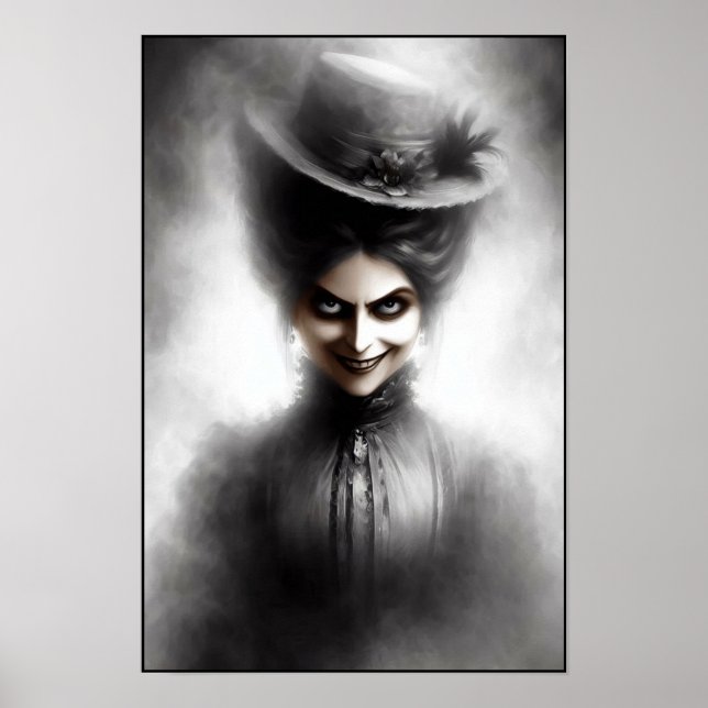Póster Eerie Victorian Era Portrait Art (Frente)