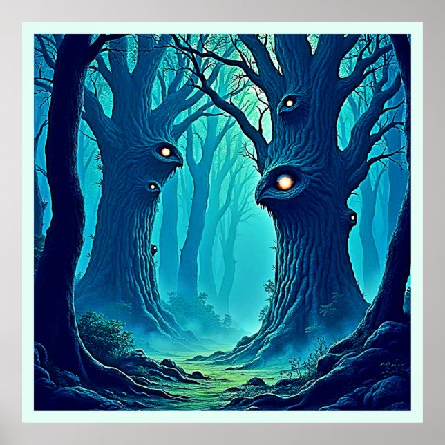 Póster Eerie Woodland Eyes (Frente)