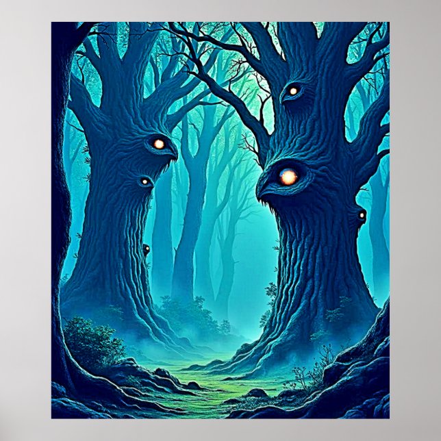 Póster Eerie Woodland Eyes (Frente)