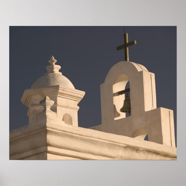 Póster EEUU, Arizona, Tucson: Misión San Xavier del Bac (Frente)