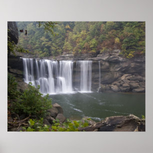 Póster EEUU - Kentucky. Las cataratas de Cumberland