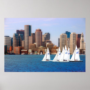 Póster EEUU, Massachusetts. Esquina costera de Boston 4