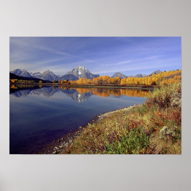 Póster EEUU, Wyoming, Parque Nacional del Gran Tetón. Mt. (Frente)