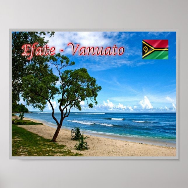 Póster Efate -  Eratap - Vanuatu - (Frente)