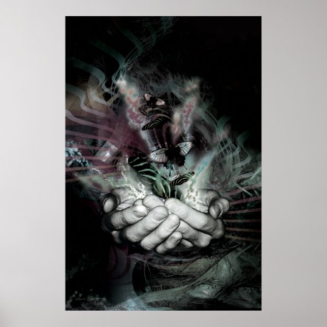 Póster efecto de la mariposa 2 (más oscuro) (Frente)