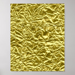 Póster Efecto de lámina de oro personalizada