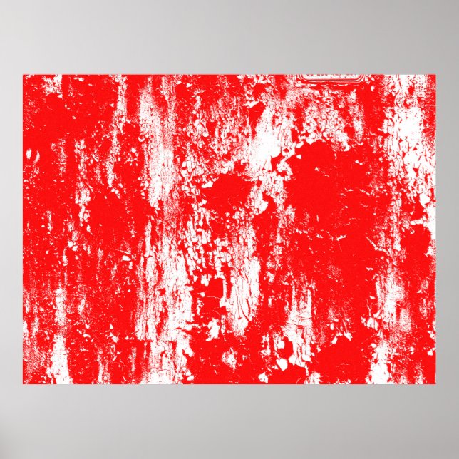 Póster Efecto de pincel de tinta de ilustracion abstracto (Frente)
